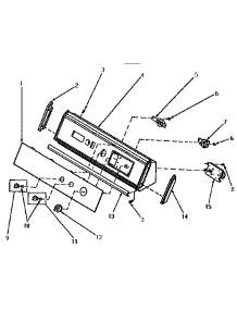 05 - Graphics Panel, Ctrl Hood And Ctrls parts for Amana Dryer AEM653 from AppliancePartsPros.com