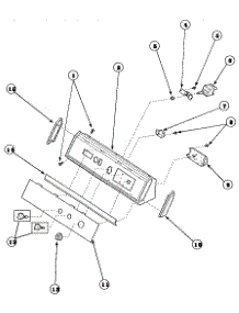 06 - Graphic Panel, Control Hood And Controls parts for Amana Dryer AEM677L2 / PAEM677L2 from AppliancePartsPros.com