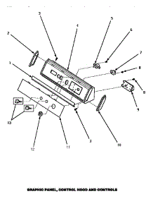 05 - Graphic Panel, Control Hood & Controls parts for Amana Dryer AEM697L from AppliancePartsPros.com