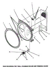 07 - L parts for Amana Dryer AEM697W2 from AppliancePartsPros.com