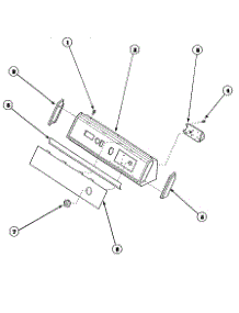 05 - Graphic Panel, Control Hood And Controls parts for Amana Dryer AEM697W2 / PAEM697W2 from AppliancePartsPros.com