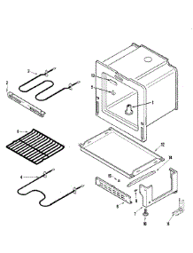04 - Oven / Base parts for Admiral Range AER1110BAH from AppliancePartsPros.com