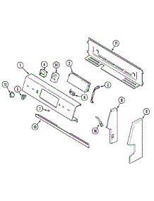 02 - Control Panel parts for Admiral Range AER1350AAT from AppliancePartsPros.com