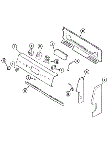 02 - Control Panel parts for Admiral Range AER1350AMH from AppliancePartsPros.com