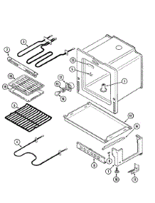 04 - Oven / Base parts for Admiral Range AER1350AMH from AppliancePartsPros.com