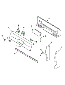 02 - Control Panel parts for Admiral Range AER1350BAH from AppliancePartsPros.com
