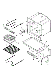 04 - Oven / Base parts for Admiral Range AER1360BGW from AppliancePartsPros.com