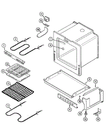 04 - Oven / Base parts for Admiral Range AER1450AAH from AppliancePartsPros.com