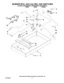 02 - Burner Box, Gas Valves, And Switches parts for Maytag Cooktop MGC4436BDW12 from AppliancePartsPros.com