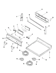 02 - Control Panel / Top Assembly parts for Amana Range AER5712BAZ from AppliancePartsPros.com