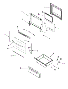 04 - Door / Drawer parts for Amana Range AER5715RCB from AppliancePartsPros.com