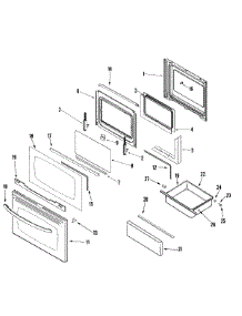 04 - Door / Drawer (Stl) parts for Amana Range AER5715RCS from AppliancePartsPros.com