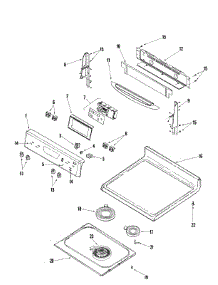03 - Control Panel / Top Assembly parts for Amana Range AER5725QAQ from AppliancePartsPros.com