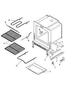 04 - Oven / Base parts for Amana Range AES1350BAW from AppliancePartsPros.com