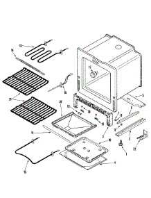 04 - Oven / Base parts for Amana Range AES3540BAW from AppliancePartsPros.com