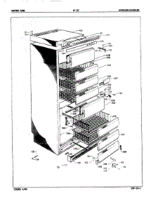 02 - Interior / Exterior parts for Admiral Freezer AF122 from AppliancePartsPros.com