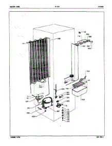03 - Unit Compartment & System parts for Admiral Freezer AF122 from AppliancePartsPros.com