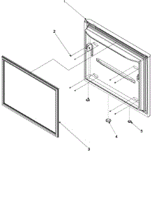 05 - Freezer Door parts for Amana Refrigerator AFB2534DEQ from AppliancePartsPros.com