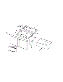 02 - Drawer parts for Amana Freezer AFC0507BW from AppliancePartsPros.com