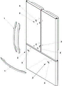 06 - Handles & Trim parts for Amana Refrigerator AFC2033DRB from AppliancePartsPros.com