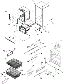 07 - Interior Cabinet & Freezer Shelving parts for Amana Refrigerator AFC2033DRW from AppliancePartsPros.com