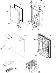 08 - Refrigerator Door parts for Amana Refrigerator ABL2222FES / ABL2222FEX0 from AppliancePartsPros.com