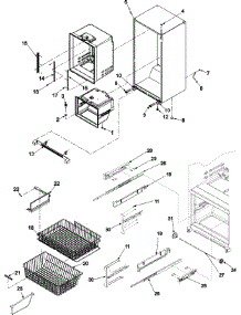 06 - Interior Cabinet & Freezer Shelving parts for Amana Refrigerator ABL2233FES / ABL2233FES0 from AppliancePartsPros.com