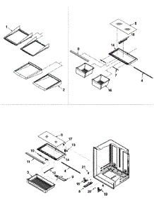 09 - Refrigerator Shelving parts for Amana Refrigerator ABL2233FES / ABL2233FES0 from AppliancePartsPros.com