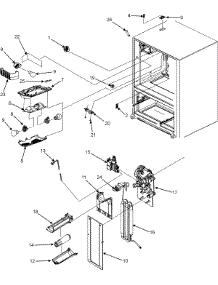 12 - Ref Light / Water Tank / Filter / Valve parts for Amana Refrigerator AFI2538AES from AppliancePartsPros.com