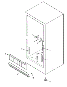 02 - Freezer Compartment parts for Amana Freezer AFU1505BW from AppliancePartsPros.com