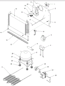03 - Machine Compartment And System parts for Amana Freezer AFU1767AW / PAFU1767AW0 from AppliancePartsPros.com