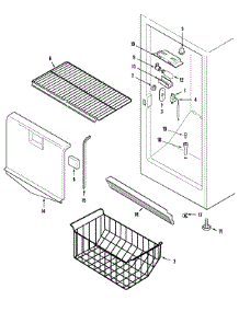 02 - Freezer Compartment parts for Amana Freezer AFU2067BW from AppliancePartsPros.com
