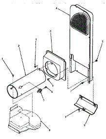 07 - Heater Box parts for Amana Dryer AG3419 from AppliancePartsPros.com
