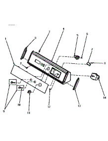 07 - Graphics Panel, Ctrl Hood And Ctrls parts for Amana Dryer AG5419 from AppliancePartsPros.com