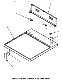 02 - Control Top & Control Hood Rear Panel parts for Amana Dryer AG9239 from AppliancePartsPros.com