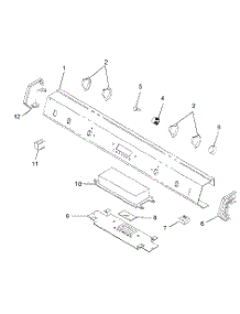 02 - Control Panel Assembly parts for Amana Range AGDS901WW / P1131829NWW from AppliancePartsPros.com
