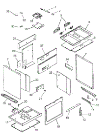 07 - Oven Assembly parts for Amana Range AGDS901WW / P1131824NWW from AppliancePartsPros.com