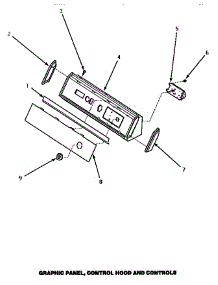 06 - Graphic Panel, Control Hood & Controls parts for Amana Dryer AGM379 from AppliancePartsPros.com