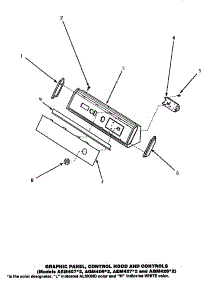 06 - Graphic Panel, Control Hood & Controls parts for Amana Dryer AGM429L2 from AppliancePartsPros.com