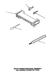 12 - Mtr Conn Block / Term & Extractor Tool parts for Amana Dryer AGM429W2 from AppliancePartsPros.com