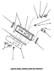 06 - Graphic Panel, Control Hood & Controls parts for Amana Dryer AGM499W from AppliancePartsPros.com