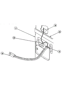 15 - Power Cords parts for Amana Dryer AGM499W2 / PAGM499W2 from AppliancePartsPros.com