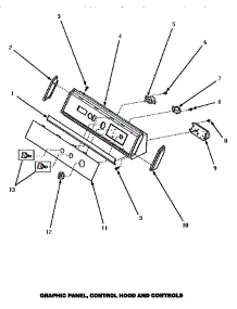 06 - Graphic Panel, Control Hood & Controls parts for Amana Dryer AGM679W from AppliancePartsPros.com
