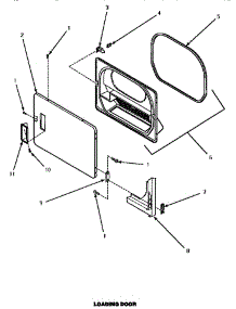 09 - Loading Door parts for Amana Dryer AGM679W from AppliancePartsPros.com