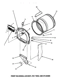 06 - L parts for Amana Dryer AGM699L2 from AppliancePartsPros.com