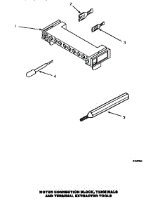 12 - Mtr Conn Block / Term & Extractor Tool parts for Amana Dryer AGM699W from AppliancePartsPros.com