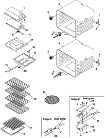02 - Cavity parts for Amana Range AGOD2750WW / P1132527NWW from AppliancePartsPros.com