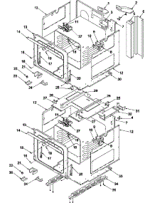 04 - Main Front parts for Amana Range AGOD2750WW / P1132527NWW from AppliancePartsPros.com