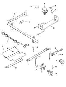 04 - Gas Controls parts for Amana Range AGR5712BDZ from AppliancePartsPros.com