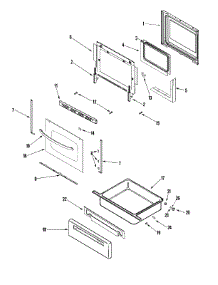 04 - Door / Drawer parts for Amana Range AGR5725RDW from AppliancePartsPros.com